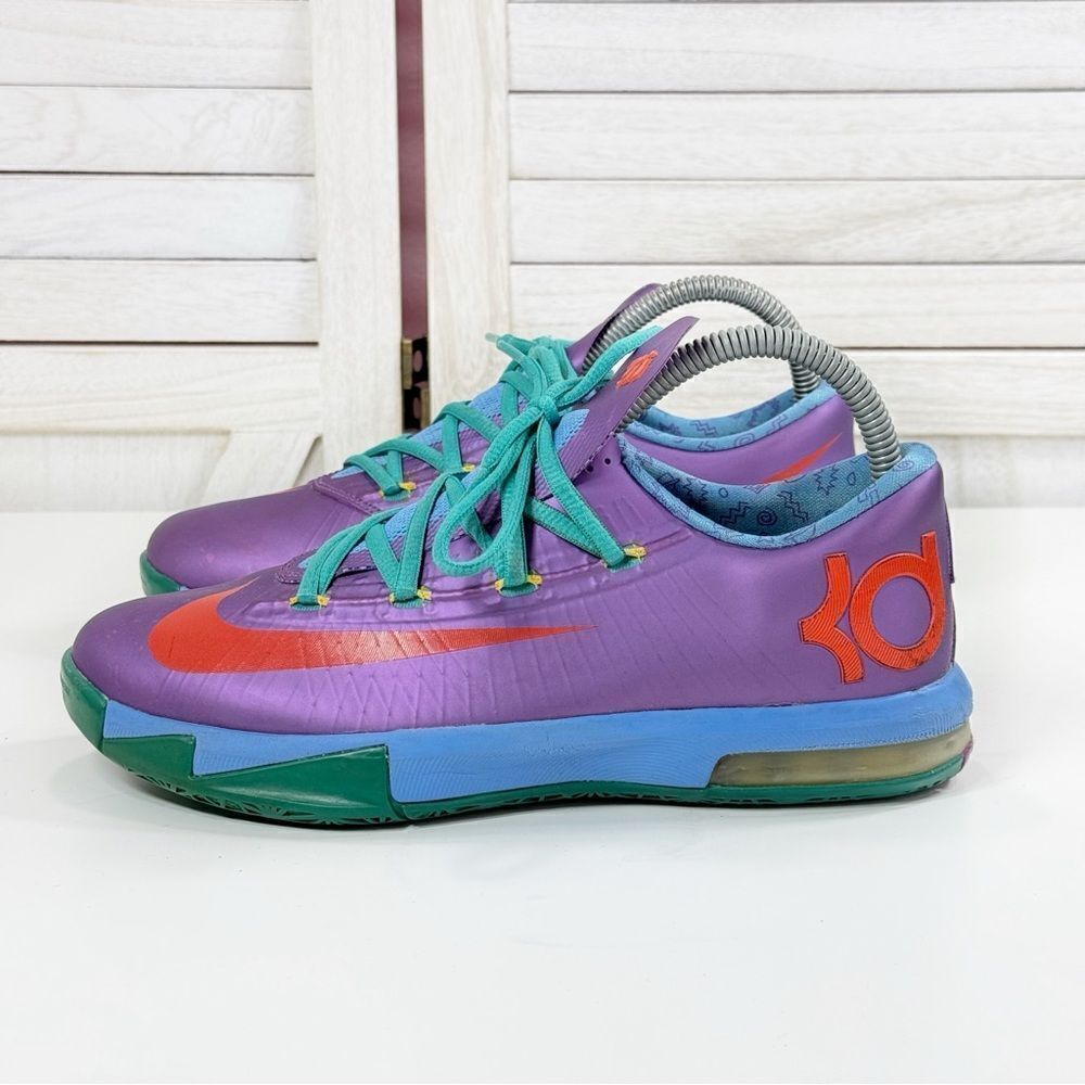 Nike KD Kevin Durant Rugrats Sneakers Metallic Purple 5.5Y Big‎ Kids 599477-500
